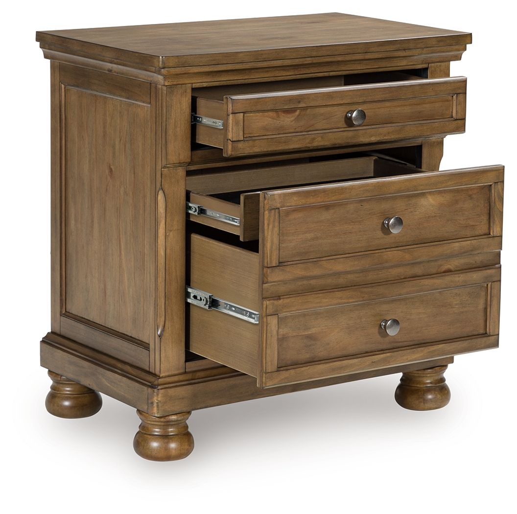 Vandenmore - Medium Brown - Two Drawer Night Stand