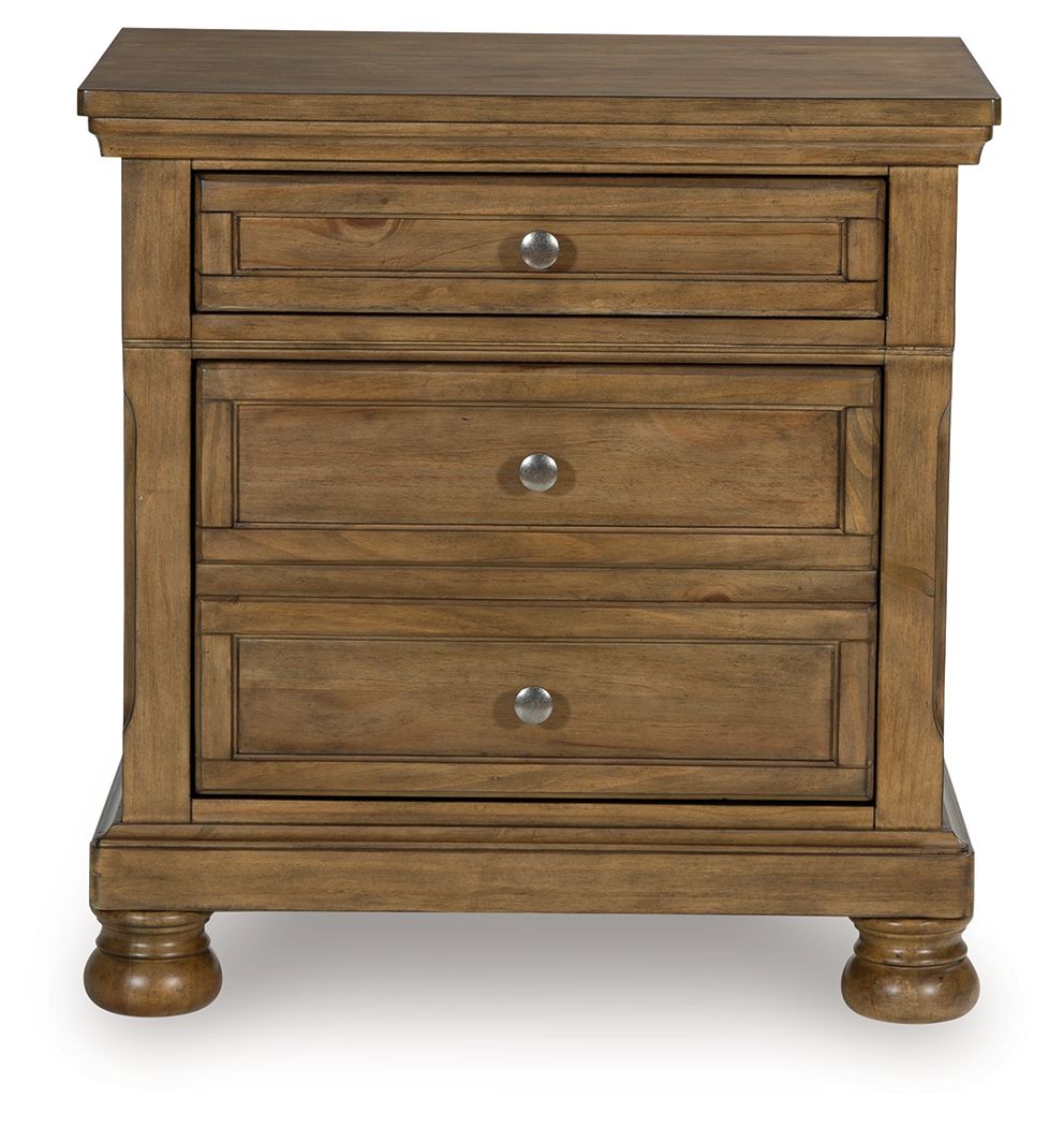 Vandenmore - Medium Brown - Two Drawer Night Stand