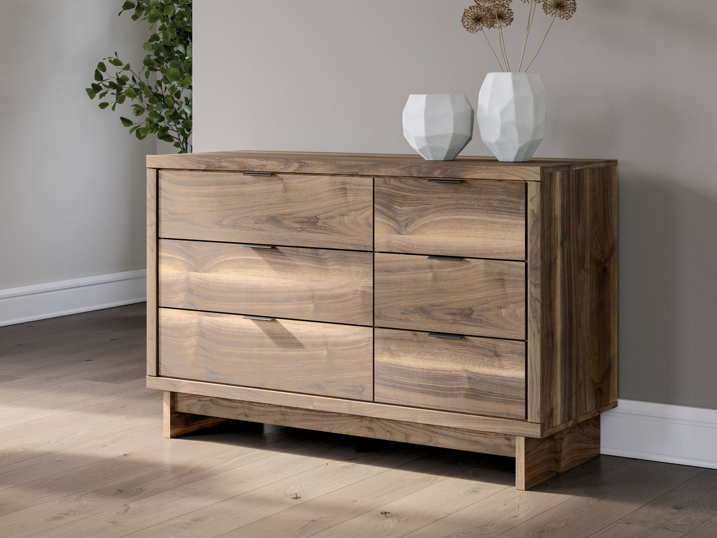 Zadilyn - Brown - Six Drawers Dresser