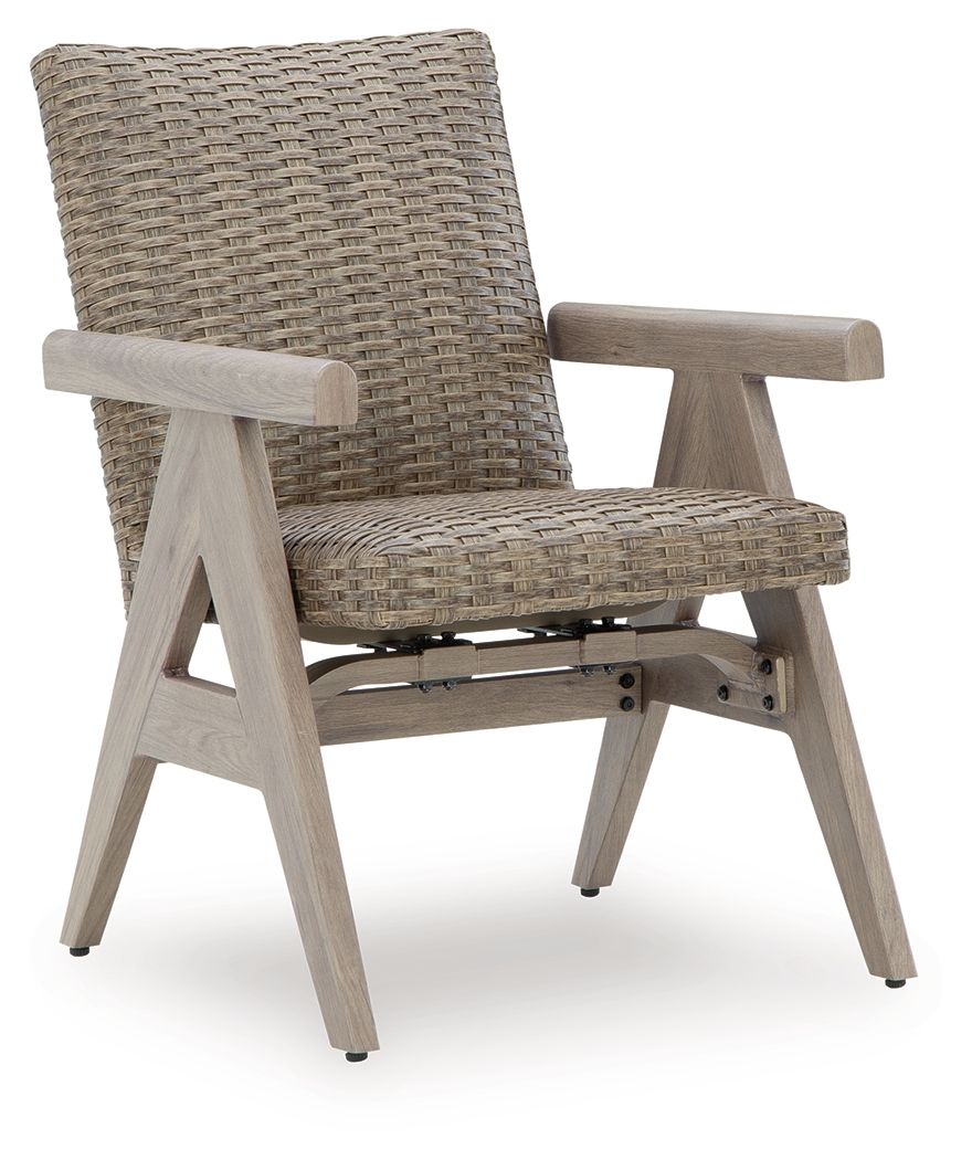 Carisbo - Beige - Rocking Arm Chair (Set of 2)