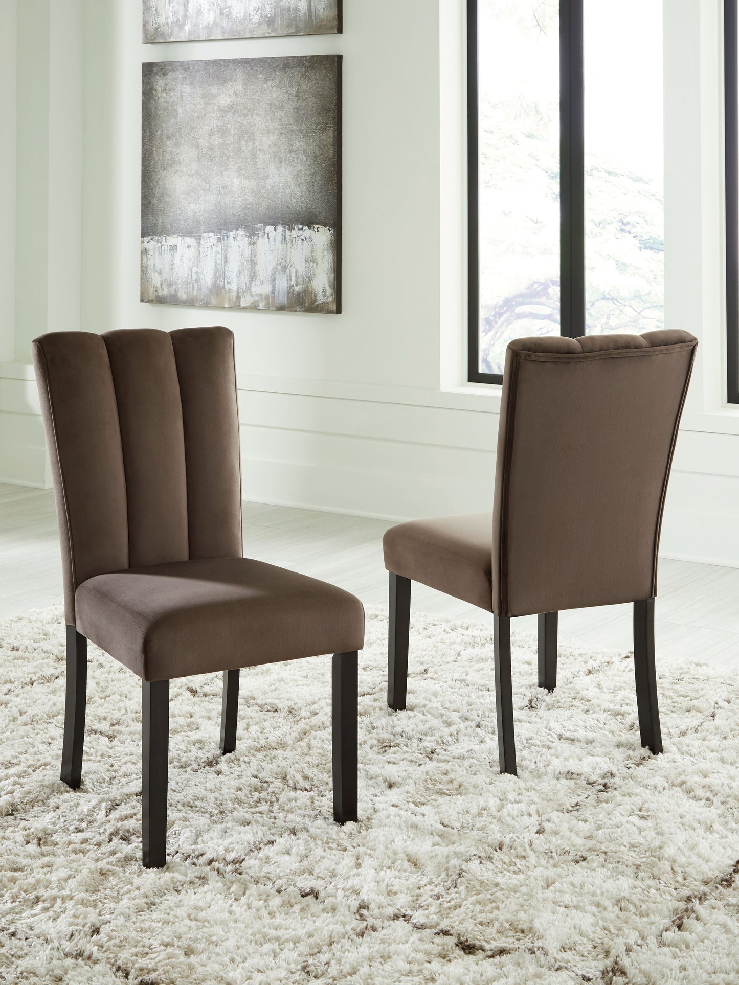 Jazmore - Mocha - Dining Upholstered Side Chair (Set of 2)