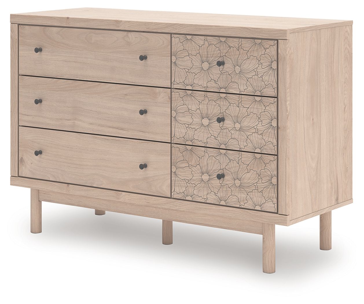 Shapella - Tan - Six Drawer Dresser