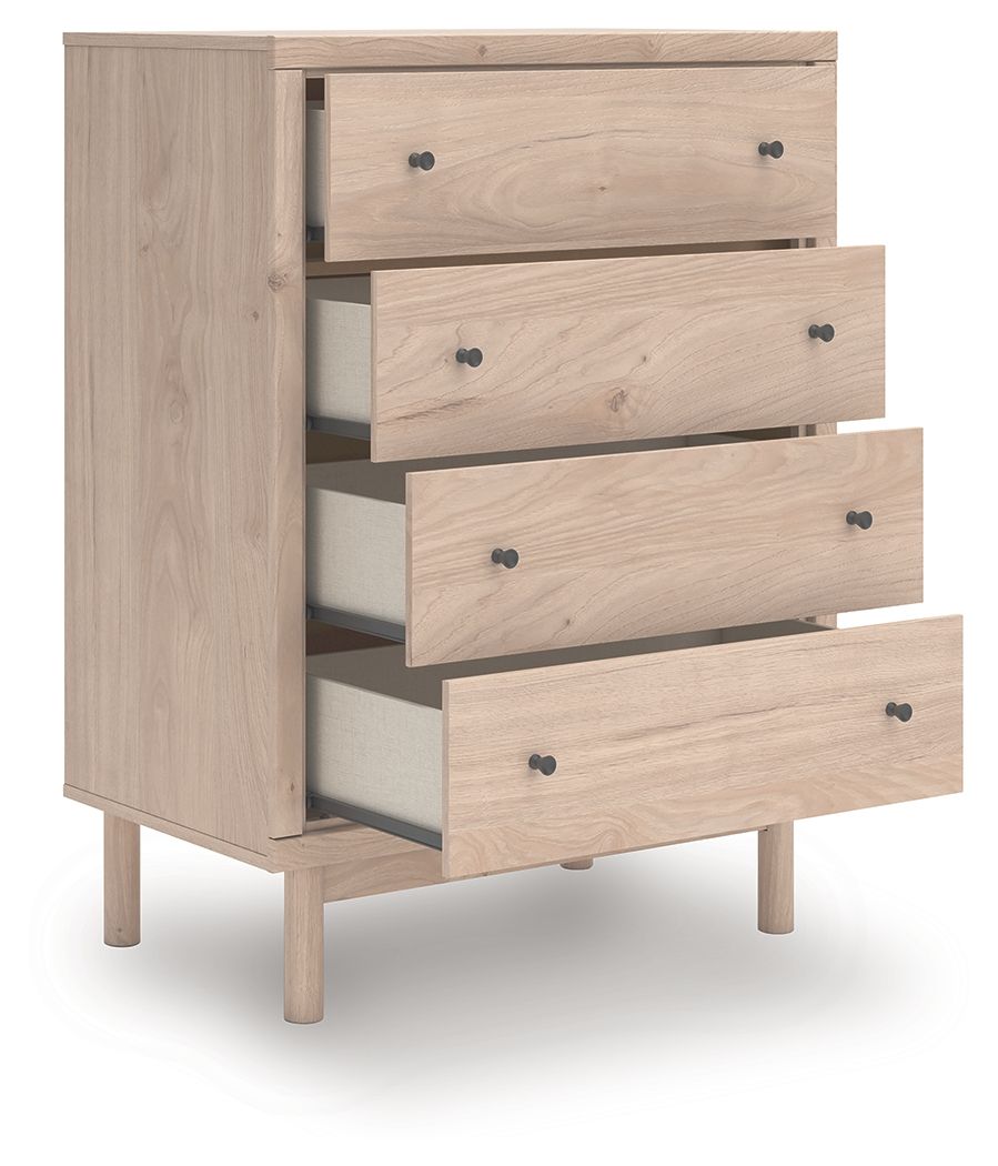 Shapella - Tan - Four Drawer Chest