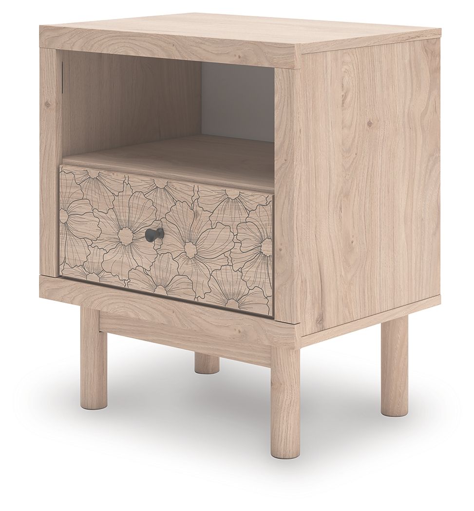 Shapella - Tan - One Drawer Night Stand
