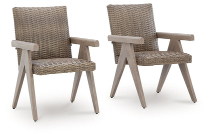 Carisbo - Beige - Arm Chair (Set of 2)