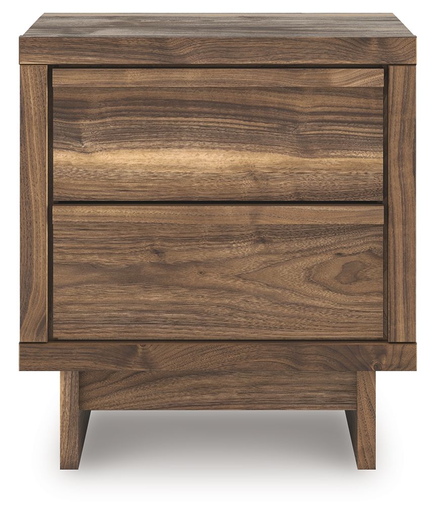 Zadilyn - Brown - Two Drawer Night Stand