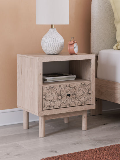 Shapella - Tan - One Drawer Night Stand