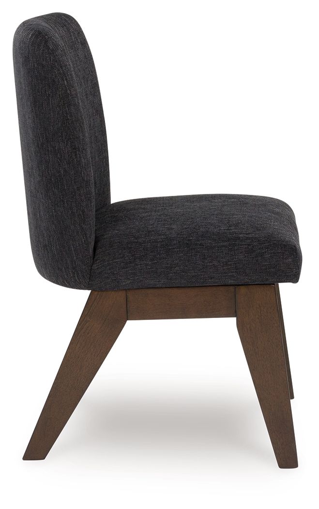 Kendamor - Dark Brown - Dining Upholstered Side Chair (Set of 2)