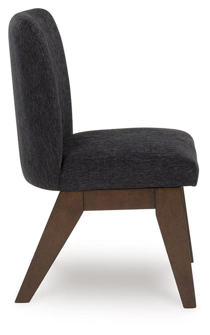Kendamor - Dark Brown - Dining Upholstered Side Chair (Set of 2)