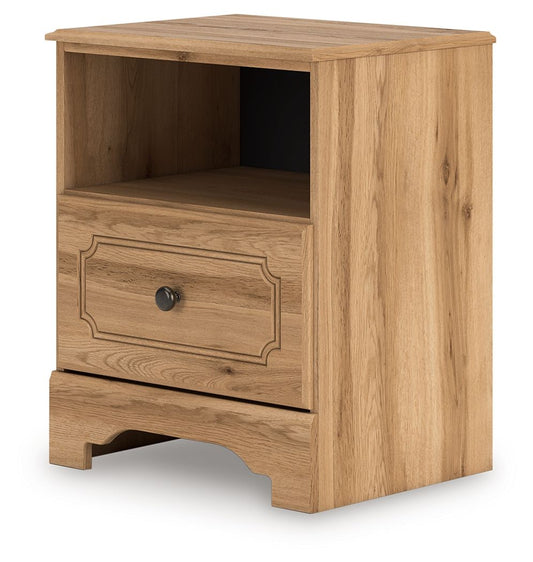 Galletyn - Warm Brown - One Drawer Night Stand