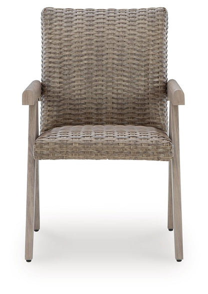 Carisbo - Beige - Arm Chair (Set of 2)