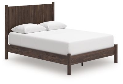 Cadmori - Brown - Queen Panel Platform Bed