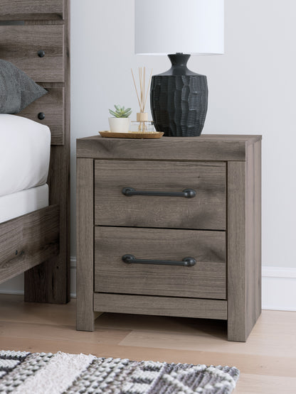 Urbanoore - Brown Gray - Two Drawer Night Stand