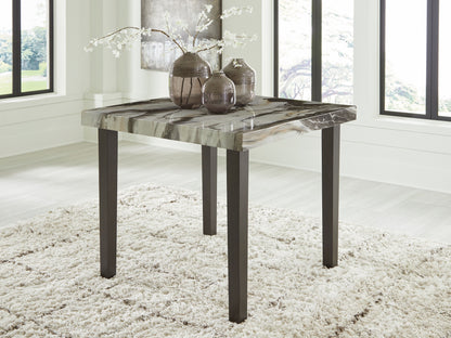Jazmore - Dark Brown / Beige - Square Dining Room Counter Table