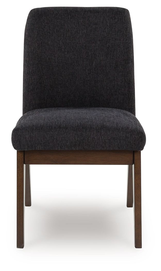 Kendamor - Dark Brown - Dining Upholstered Side Chair (Set of 2)