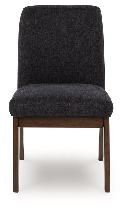 Kendamor - Dark Brown - Dining Upholstered Side Chair (Set of 2)