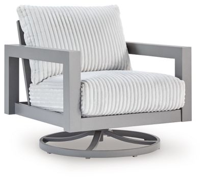 Moonlight View - Gray - Swivel Chair With Cushion