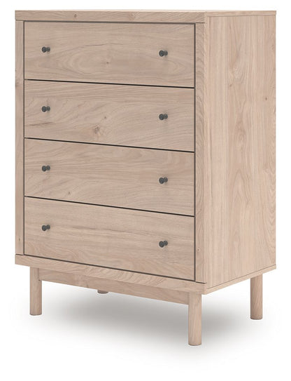 Shapella - Tan - Four Drawer Chest